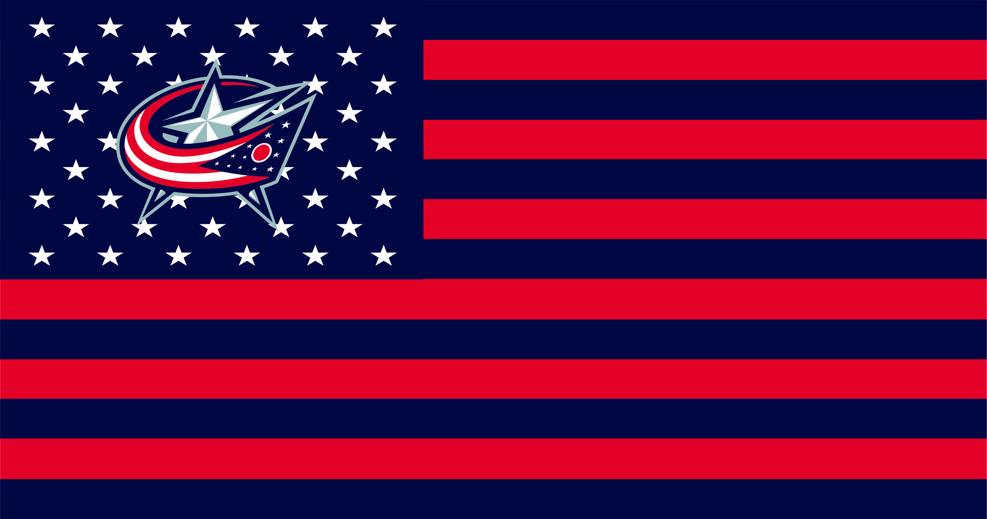 Columbus Blue Jackets Flag001 logo iron on paper